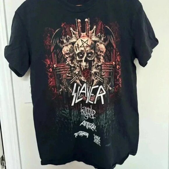 Slayer band tee goth punk rock y2k M - Picture 3 of 5